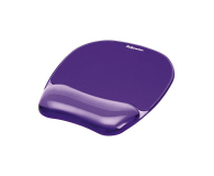 Fellowes Podkładka pod mysz i nadgarstek żelowa CRYSTAL fioletowa - 1337121 - zdjęcie 1